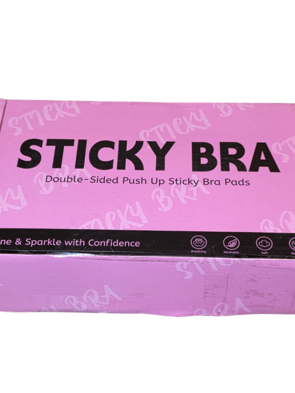 NEW Sticky Bra Push Up Adhesive Pads Reusable Backless Strapless 5.1" Large